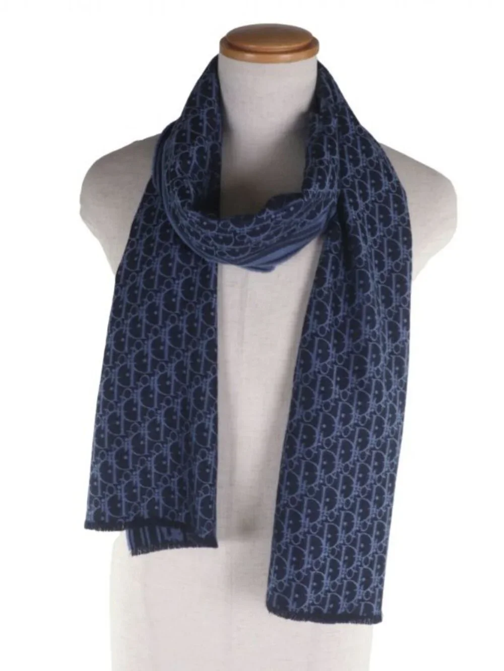 Dior Homme Cashmere Shawl Scarf with Fringe